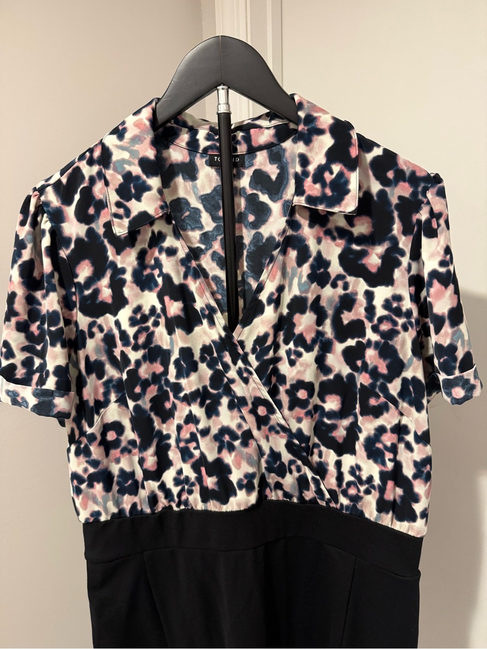 Torrid Pink and Navy Leopard-Print Dress - Picture 3 of 12